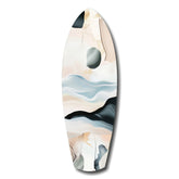 Abstract Sailing Glass Wall Art.
